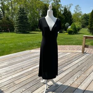 Banana Republic Factory Black Midi Dress Size Large